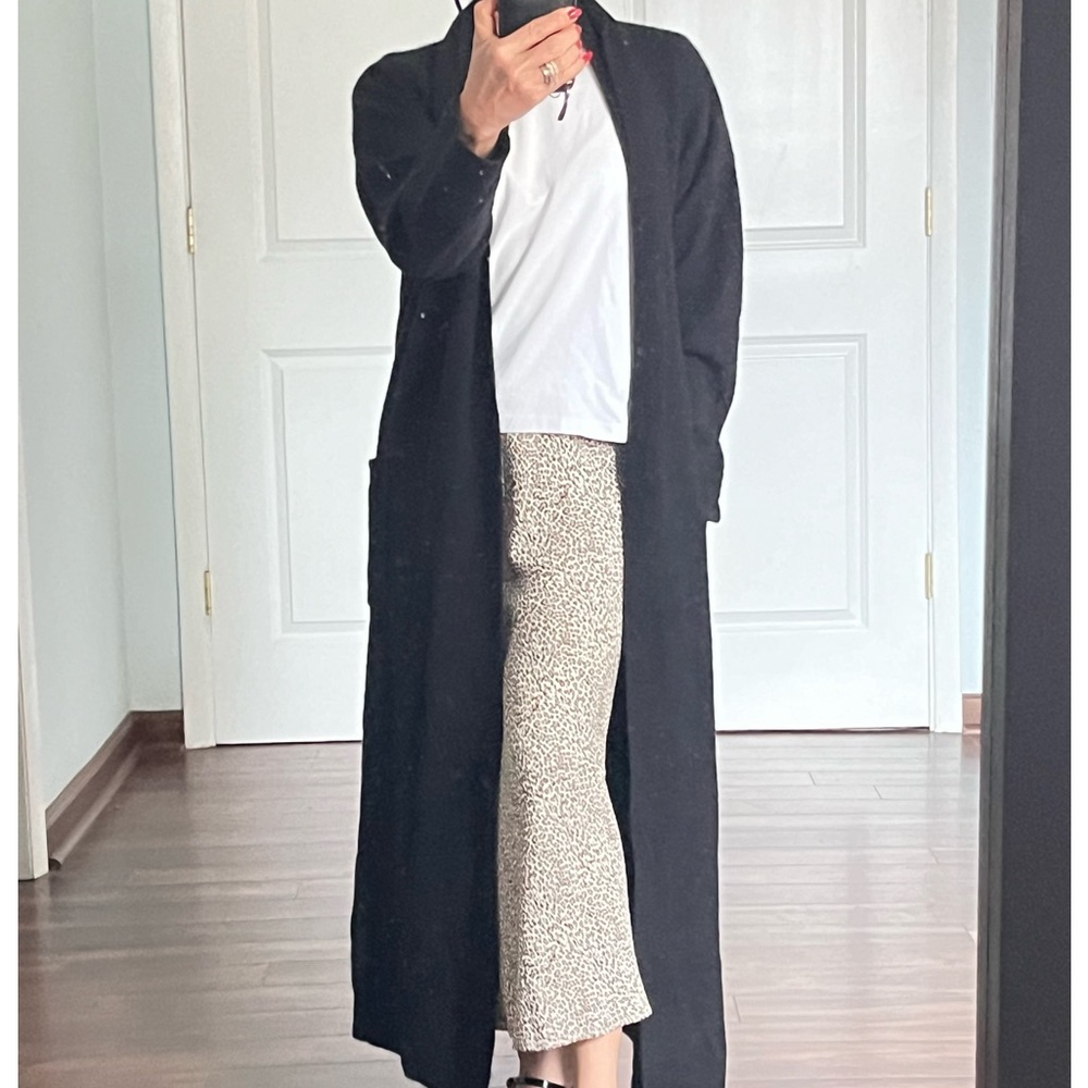 Hudson North long open front 100% cashmere coat size S - Picture 4 of 12